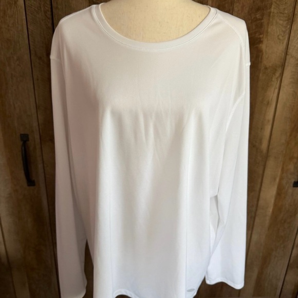 Reel Legends Tops - Reel Legends Pure White Long Sleeve Tee